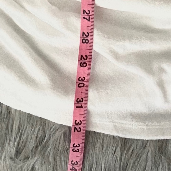 PINK Victorias Secret Dress White Terry Cloth Ruched Sides Dress XL - Picture 4 of 6